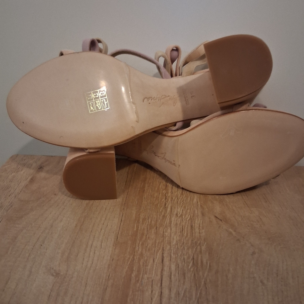 Isa Tapia Suede Pastel Bows Sandals Heels Eur Size 39 - Picture 6 of 6